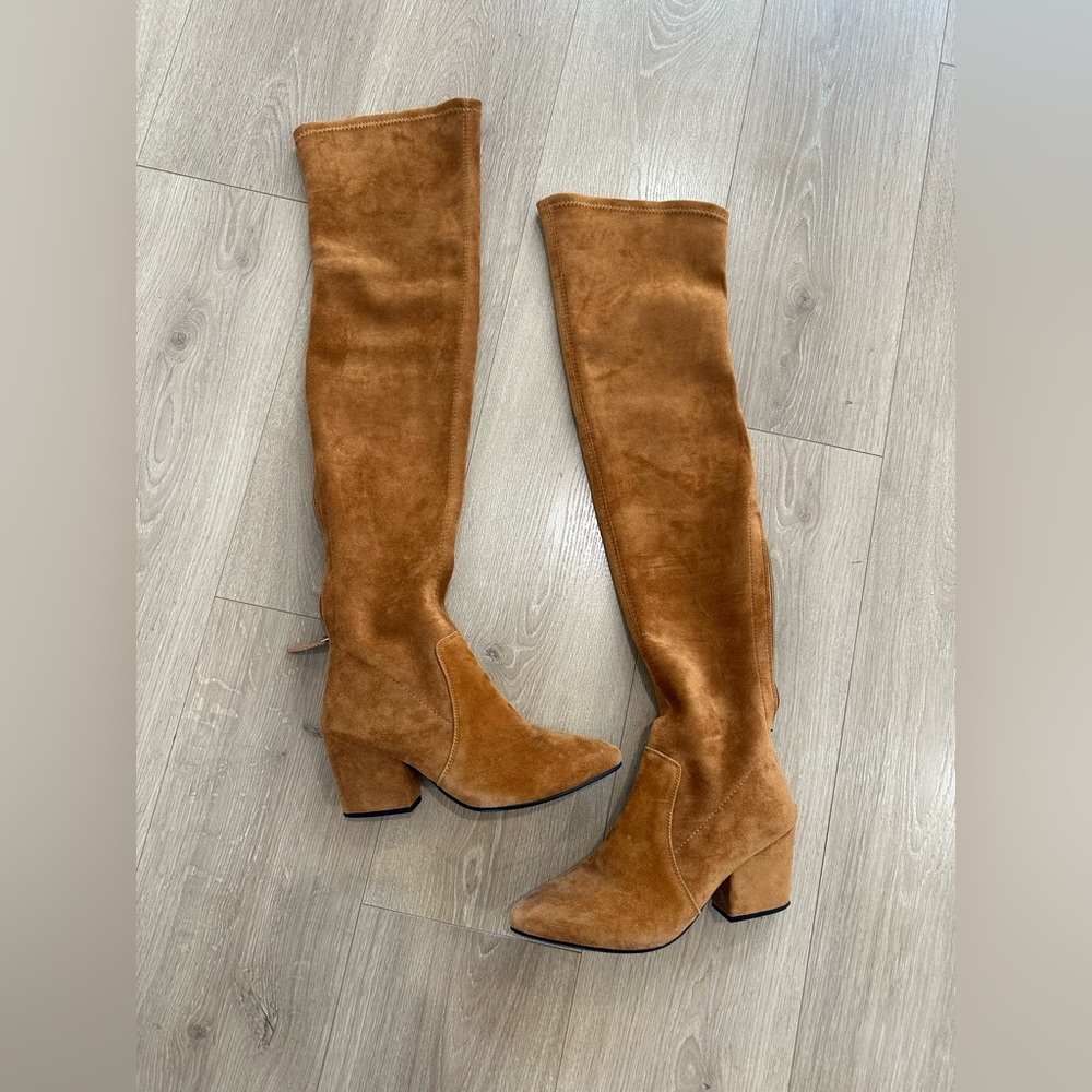 Goodnight Macaroon Over the Knee Suede Boots